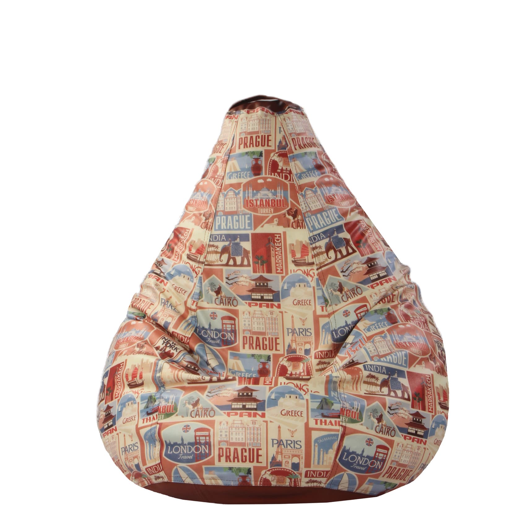 Orka Contries Theme XXL Filled Bean Bag With Beans - Multicolor view 2